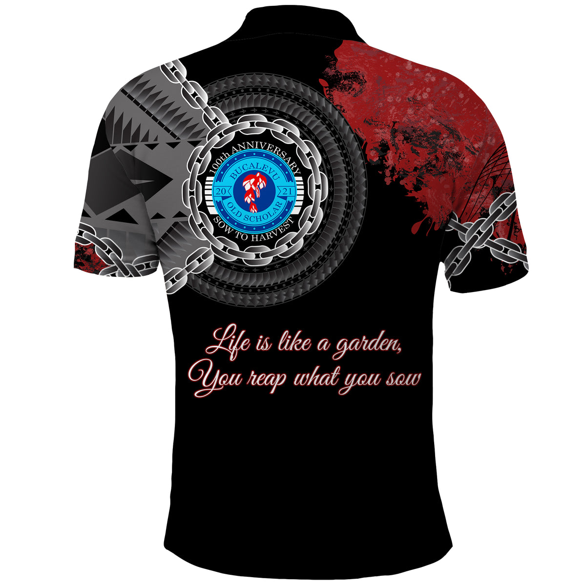 Bucalevu Secondary School Polo Shirt Quotes LT13 - Polynesian Pride