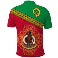 Vanuatu Polo Shirt Pattern Sand Drawing LT13 - Polynesian Pride