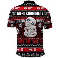 New Zealand Hei Tiki Christmas Polo Shirt Maori Meri Kirihimete LT13 - Polynesian Pride