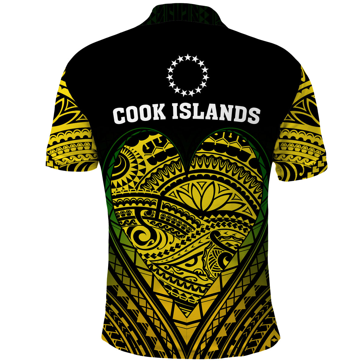 Cook Islands Pattern Polo Shirt Always In My Heart LT13 - Polynesian Pride