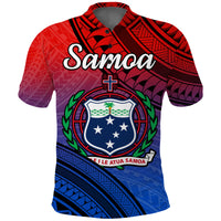 Samoa Polo Shirt Style Gradient Sporty Original LT13 Adult Gradient - Polynesian Pride