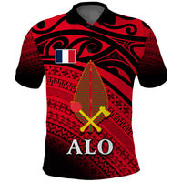 Alo Chiefdom Wallis et Futuna Polo Shirt Polynesian Pattern and Flag LT13 Unisex Red - Polynesian Pride