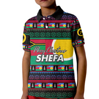 Shefa Province Polo Shirt KID Of Vanuatu Christmas LT6 Unisex Red - Polynesian Pride