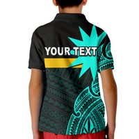(Custom Personalised) Nauru Polo Shirt KID Flag In Heart No.4 LT6 - Polynesian Pride