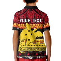 (Custom Personalised) Papua New Guinea Christmas Polo Shirt KID Raggiana Loved LT13 - Polynesian Pride