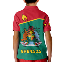 Grenada Polo Shirt KID Coat of Arms and Map Impressive LT13 - Polynesian Pride