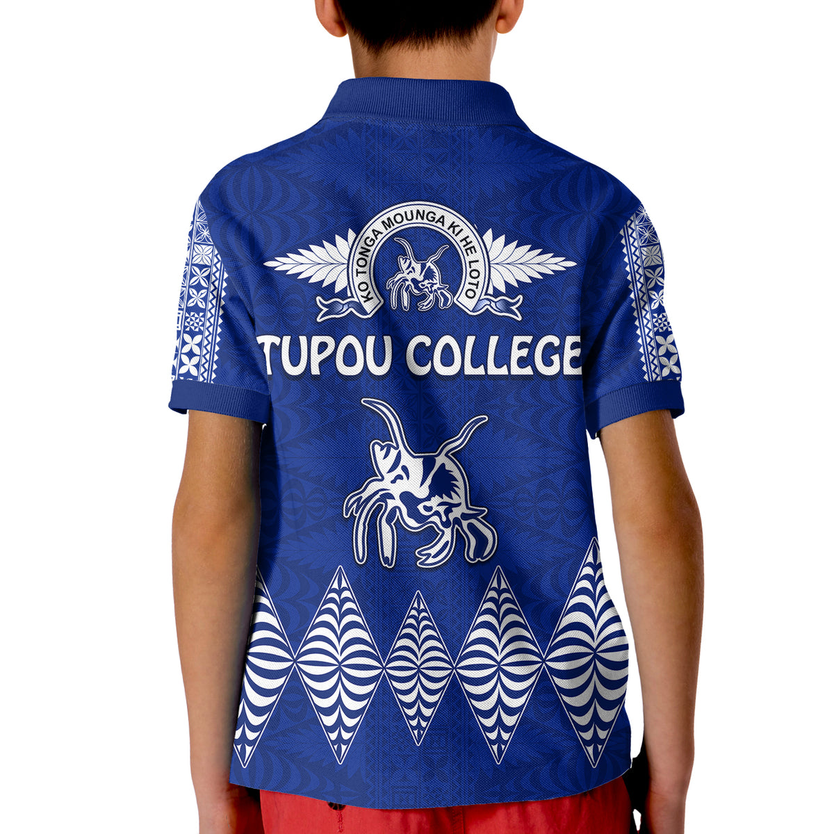 Tupou College Polo Shirt KID Always Proud of Old Boys Toloa LT13 - Polynesian Pride
