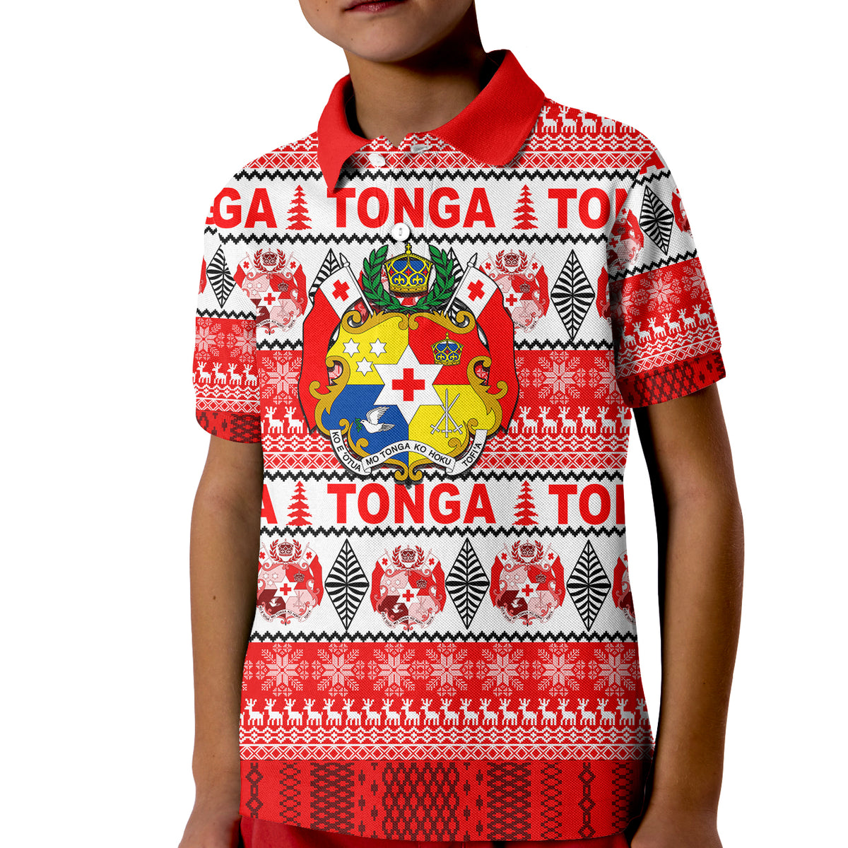 Tonga Christmas Polo Shirt 2022 LT6 Unisex Red - Polynesian Pride