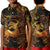 (Custom Personalised) Sagittarius Zodiac Polynesian Polo Shirt KID Unique Style - Gold LT8 Unisex Gold - Polynesian Pride