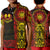 Marquesas Islands Polo Shirt KID Marquesan Tattoo Unique Style - Gradient Red LT8 Unisex Red - Polynesian Pride