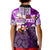 (Custom Personalised) Hammerhead shark Polo Shirt KID Hawaii Style Purple LT6 - Polynesian Pride