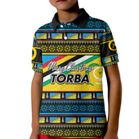 Torba Province Polo Shirt KID Of Vanuatu Christmas LT6 Unisex Blue - Polynesian Pride