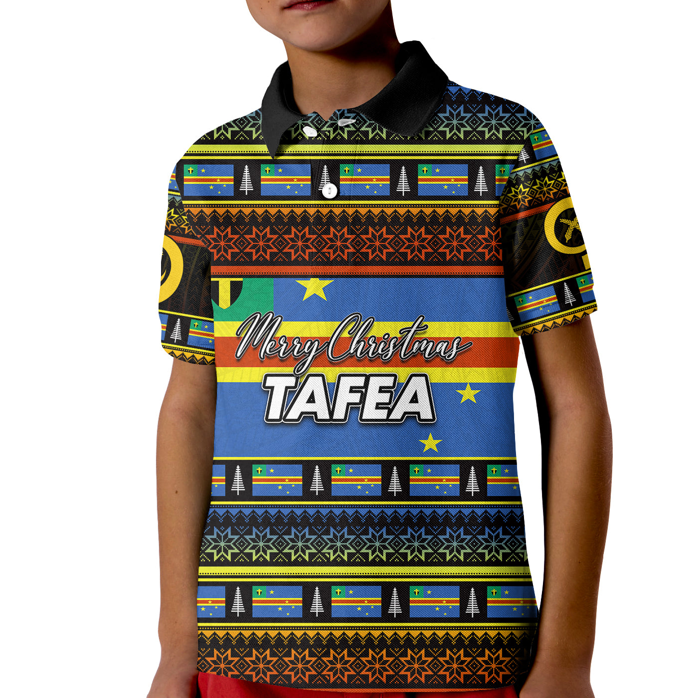 Tafea Province Polo Shirt KID Of Vanuatu Christmas LT6 Unisex Yellow - Polynesian Pride