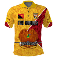 The Kumuls PNG Polo Shirt KID Papua New Guinea Polynesian Dynamic Style LT14 Adult Yellow - Polynesian Pride