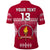 (Custom Text and Number) Beulah College Polo Shirt Ngatu Pattern Tonga LT13 - Polynesian Pride