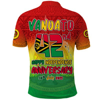 Vanuatu Independence Day Polo Shirt 42nd Anniversary Yumi Yumi Yumi LT13 - Polynesian Pride