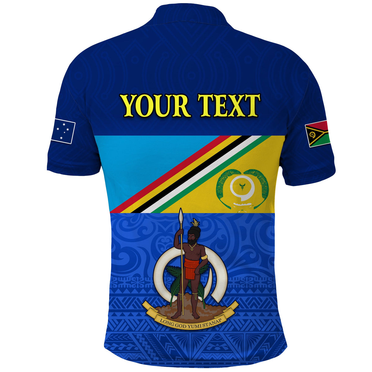 Custom Torba Vanuatu Province Polo Shirt Mix Australia Flag LT13 - Polynesian Pride