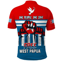 Free West Papua Polo Shirt One People One Soul Strong West Papuan LT13 - Polynesian Pride