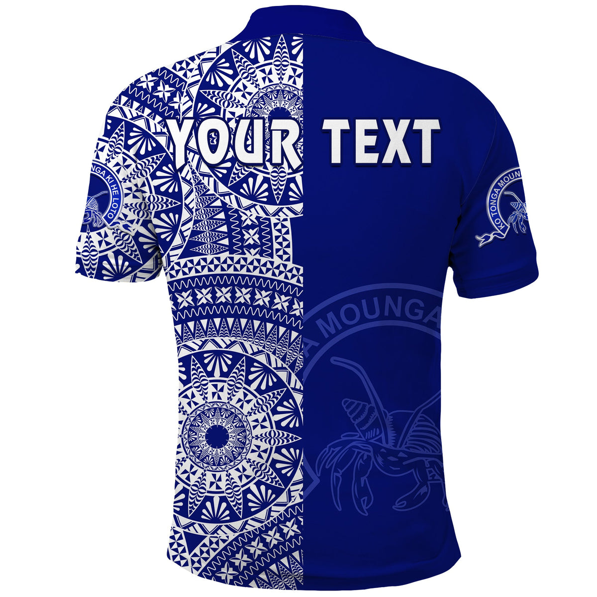 Custom Queen Salote Tonga College Polo Shirt Tongan Ngatu Pattern LT14 - Polynesian Pride