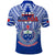 Samoa Rugby Polo Shirt Manu Samoa 7s Ginger Blue Polynesian LT14 - Polynesian Pride