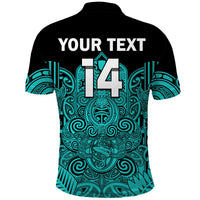 (Custom Text and Number) New Zealand Tiki Rugby Polo Shirt NZ Maori Koru Pattern Ver.02 LT14 - Polynesian Pride