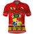 Custom Tonga Christmas Polo Shirt Tongan Ngatu Kilisimasi Fiefia LT14 Red - Polynesian Pride