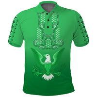 Custom Philippines Polo Shirt Sun Filipino Green Barong LT13 Green - Polynesian Pride