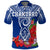 Custom Guam Chamorro Polo Shirt Guaman Latte Stone Tropical Flowers Blue Version LT14 - Polynesian Pride