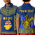 Custom Niue Polo Shirt Happy Constitution Day Niuean Hiapo Crab With Map LT14 - Polynesian Pride