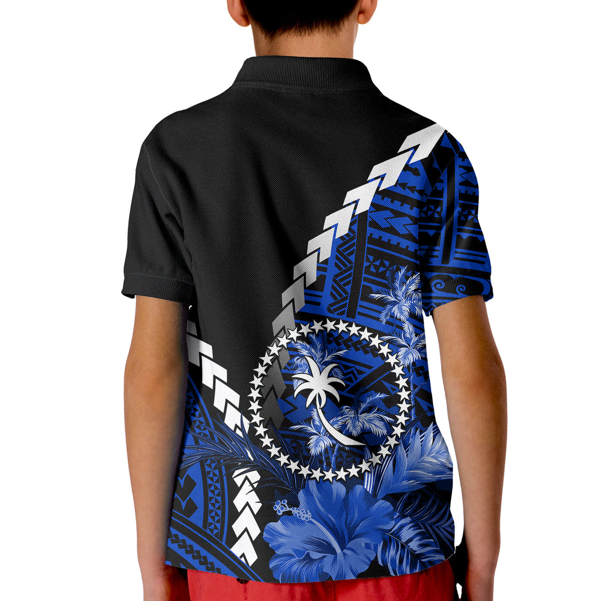 Chuuk Polo Shirt Polynesian Style LT6 - Polynesian Pride