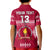 (Custom Text and Number) Beulah College Polo Shirt Ngatu Pattern Tonga LT13 - Polynesian Pride