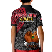 Papua New Guinea Polo Shirt KID Raggiana Birds Of Paradise Happy 47th Independence Day LT13 - Polynesian Pride
