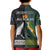 South Africa Protea and New Zealand Fern Polo Shirt KID Rugby Go Springboks vs All Black LT13 - Polynesian Pride