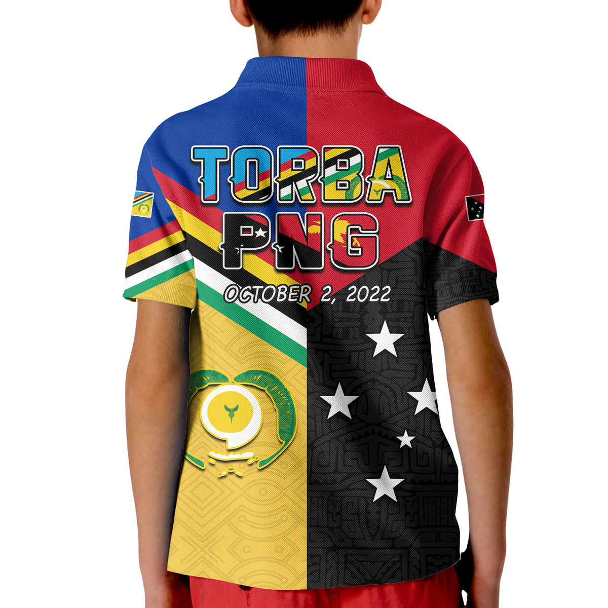Torba PNG Day Polo Shirt KID 2022 Simple Polynesia LT13 - Polynesian Pride