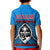 Guam Chamorro Polo Shirt KID Latte Stone Blue Polynesian Haligi LT13 - Polynesian Pride