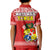 Tonga Rugby Polo Shirt KID Mate Maa Tonga Pacific Ngatu White LT14 - Polynesian Pride