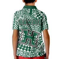 Hawaii Football Polo Shirt Rainbow Warriors Tribal Kakau LT14 - Polynesian Pride