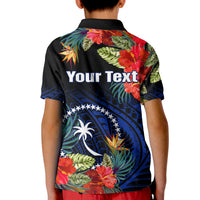 Custom Chuuk State Polo Shirt FSM Hibiscus Flowers Mix Polynesian LT14 - Polynesian Pride