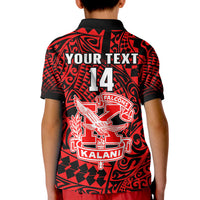 (Custom Text and Number) Hawaii Polo Shirt Kalani High School Tribal Kakau LT14 - Polynesian Pride