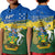 Custom Solomon Islands Polo Shirt Happy 44th Independence Anniversary Polynesian Pattern LT14 Kid Blue - Polynesian Pride