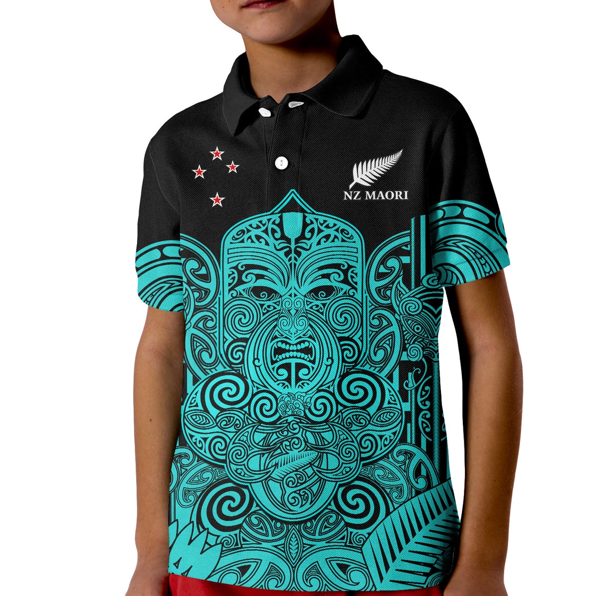 New Zealand Tiki Rugby Polo Shirt NZ Maori Koru Pattern Ver.02 LT14 - Polynesian Pride
