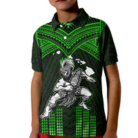 Custom Hawaii Polo Shirt Hawaiian Warrior With Weapon Polynesian Ver.03 LT14 - Polynesian Pride