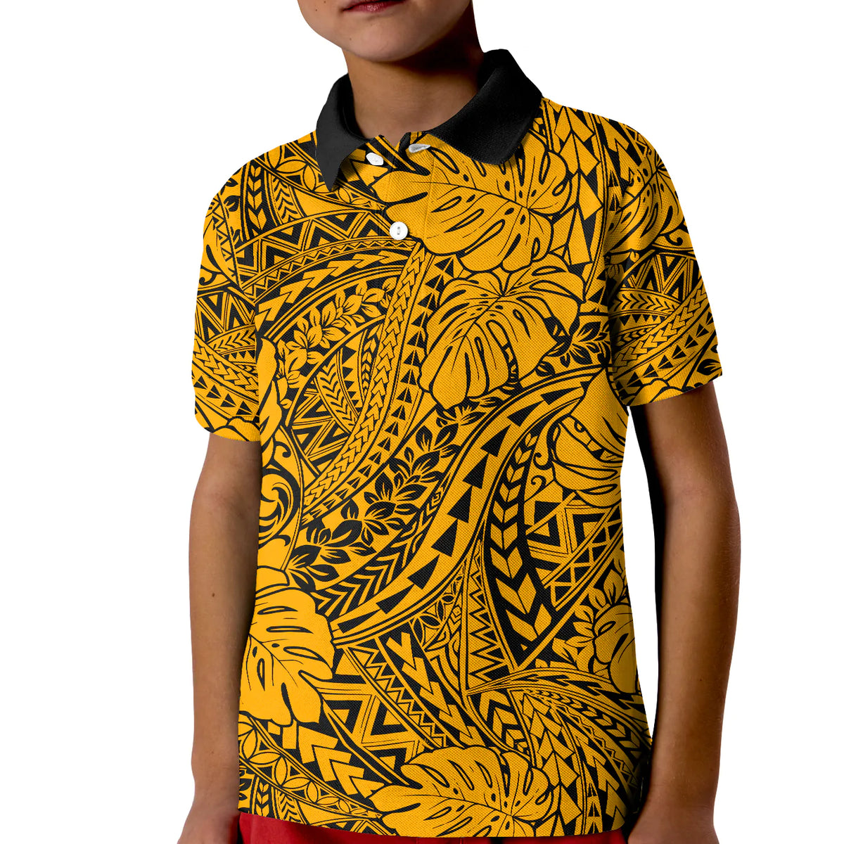 Custom Hawaii Polo Shirt Polynesian Tribal Art Ver.05 LT14 - Polynesian Pride