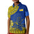 Custom Niue Hiapo Polo Shirt Rock of Polynesia Tapa Niuean Crab Happy Day LT13 - Polynesian Pride