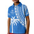 (Custom Text and Number) Fiji Rugby Sevens Polo Shirt Fijian 7s Tapa Polynesian Blue Ver.01 LT13 - Polynesian Pride