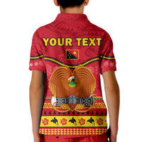 (Custom Personalised) Papua New Guinea Christmas Polo Shirt KID Bird Of Paradise Bikpela Hamamas Blong Dispela Krismas LT14 - Polynesian Pride