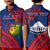 Custom F.A.S.T Samoa Polo Shirt Samoan Coat Of Arms Polynesian Pattern LT14 - Polynesian Pride