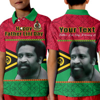 Custom Vanuatu Polo Shirt Vanuatuan Flag Sand Drawing Happy Father Lini Day LT14 - Polynesian Pride