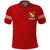 Tonga Polo Shirt Simple LT6 Red - Polynesian Pride