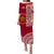 (Custom Personalised) Tonga Eua High School Puletaha Dress Tongan Ngatu Pattern LT14 Maroon - Polynesian Pride